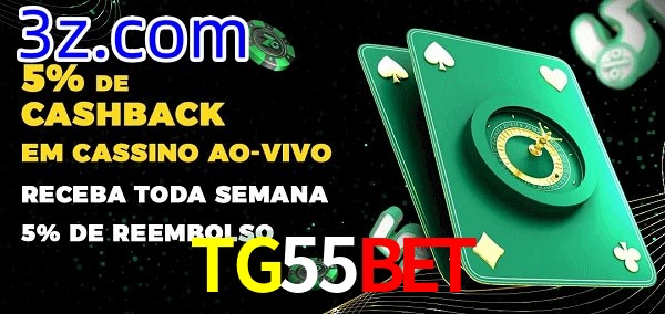 Promoções do cassino ao Vivo TG55BET